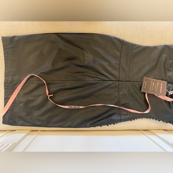 Stunning strapless vegan leather studded dress - Picture 1 of 4